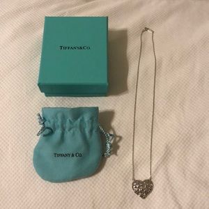 Tiffany & Co. Olive Leaf Silver Pendant Necklace